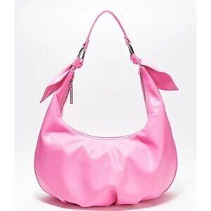 HOUSE OF WANT We Saunter Vegan Faux Leather Shoulder Bag Taffy Pink,Bag